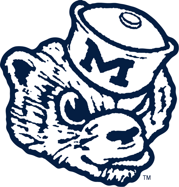 Michigan Wolverines 1948-1963 Primary Logo iron on paper